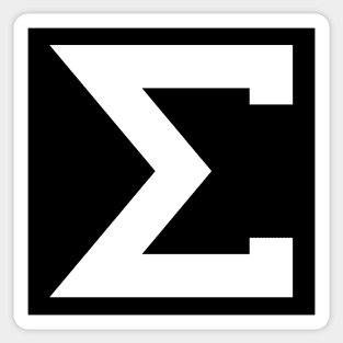 Sigma Symbol Sticker